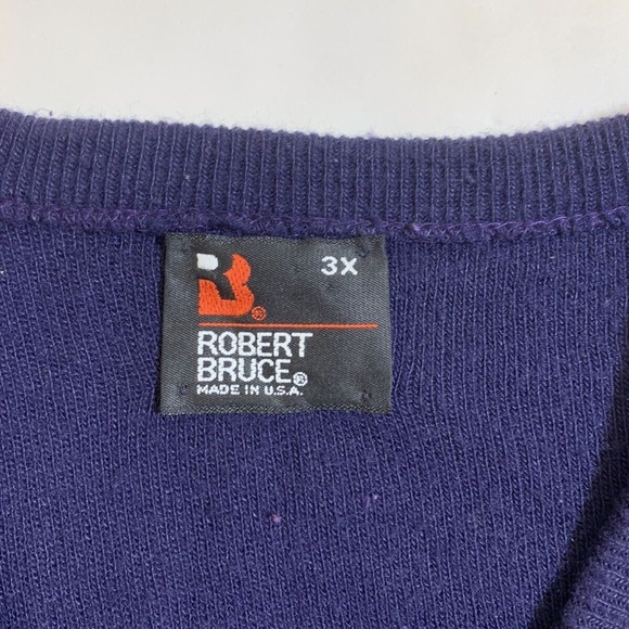 Vintage 70s 80s Robert Bruce V-Neck Made in USA Men's Pullover Sweater Size 3X - Picture 2 of 6